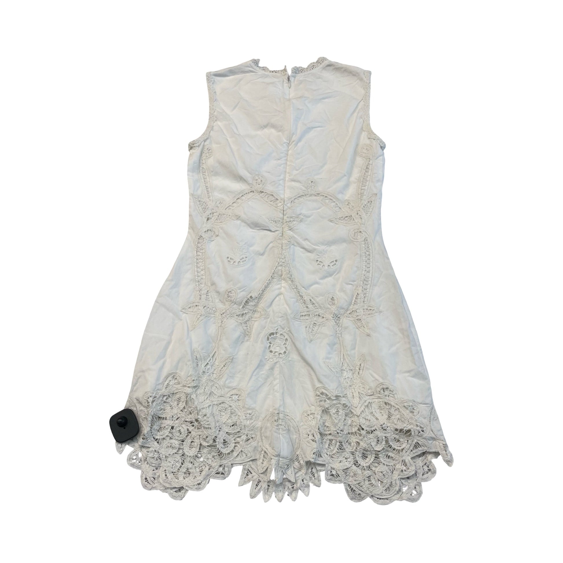 white midi dress anthropologie English Factory Sleeveless Square-Neck Eyelet Midi Dress