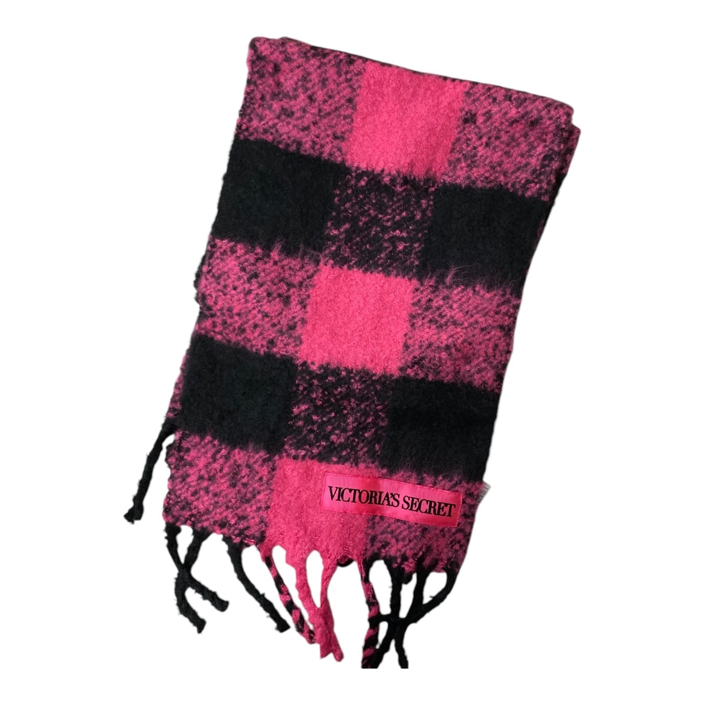 Scarf Long By Victorias Secret In Black & Pink