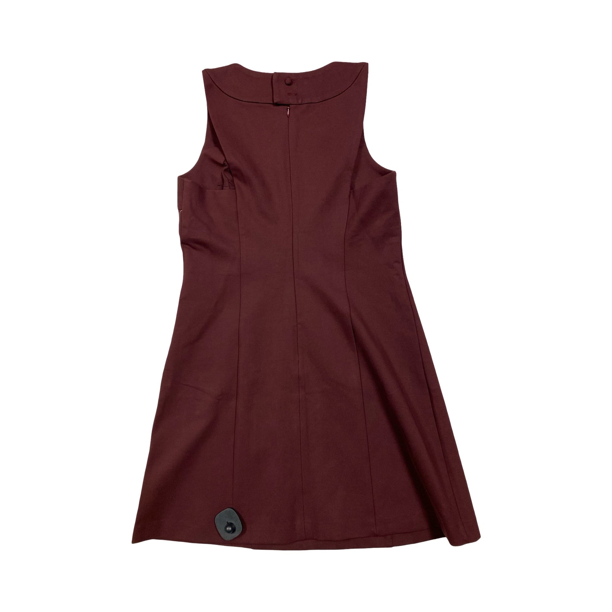 casual dress maroon Handspun Cotton A-Line Front Slit Maxi 40" / Custom Height (Free) Crew Neck Dress Casual Midi By Banana