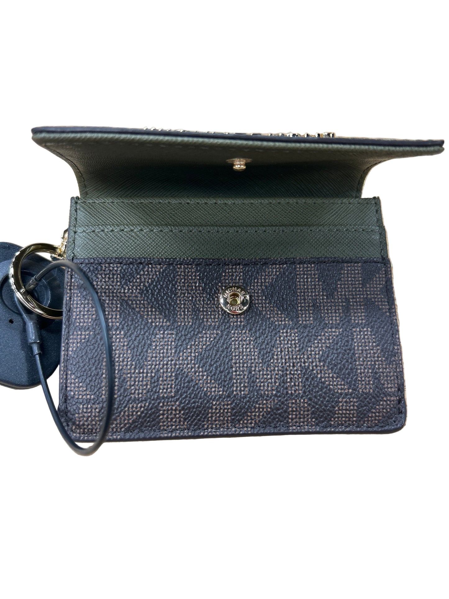 Wallet Designer By Michael Kors In Green, Size:Small