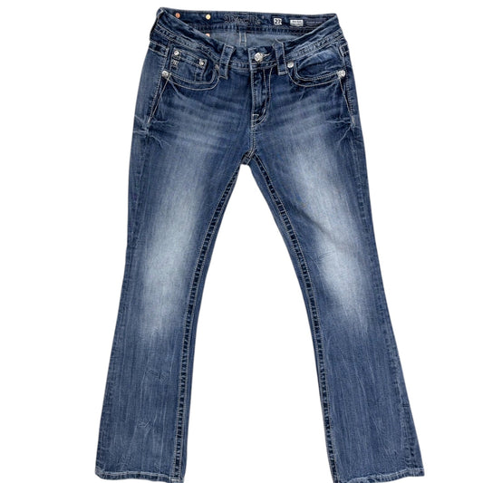 Jeans Boot Cut By Miss Me In Blue Denim, Size:4