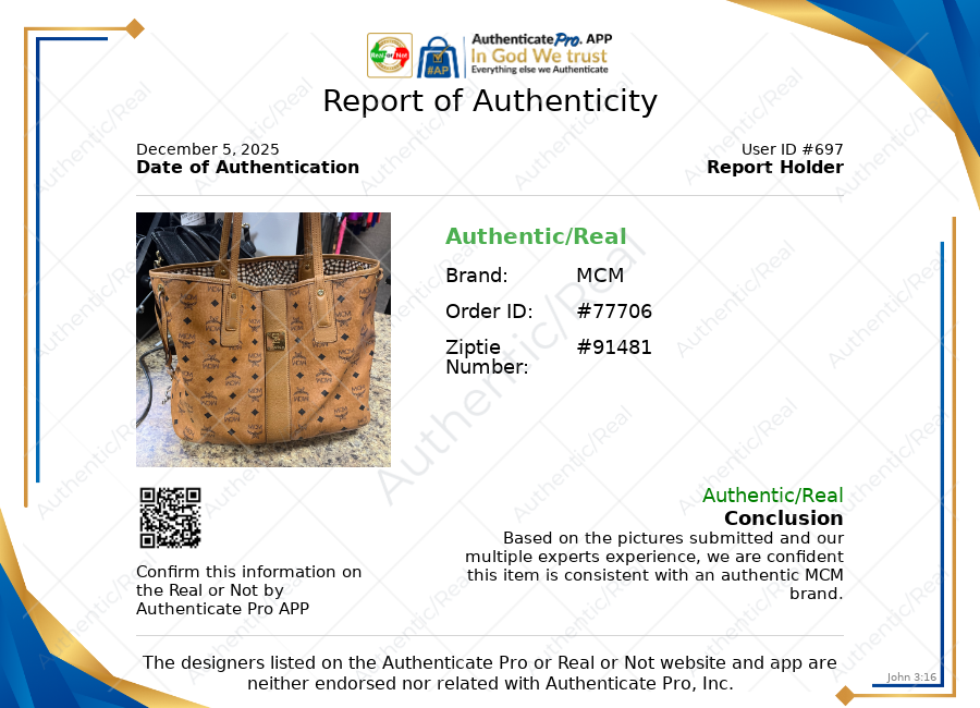 Tote Luxury Designer By Mcm, Size: Large