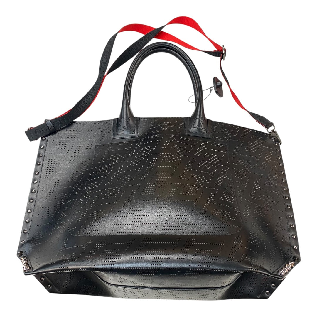 Handbag Luxury Designer By Christian Louboutin In Black, Size:Large