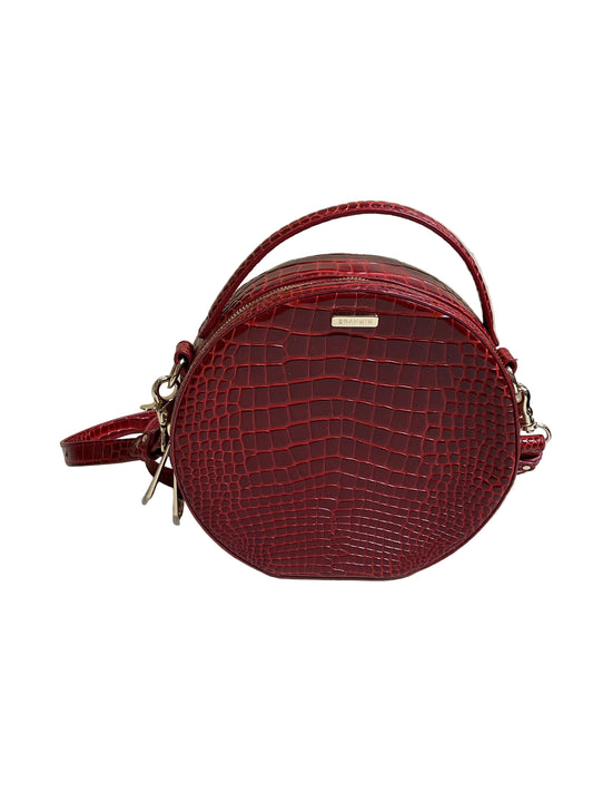 Crossbody Designer By Brahmin In Red, Size:Small