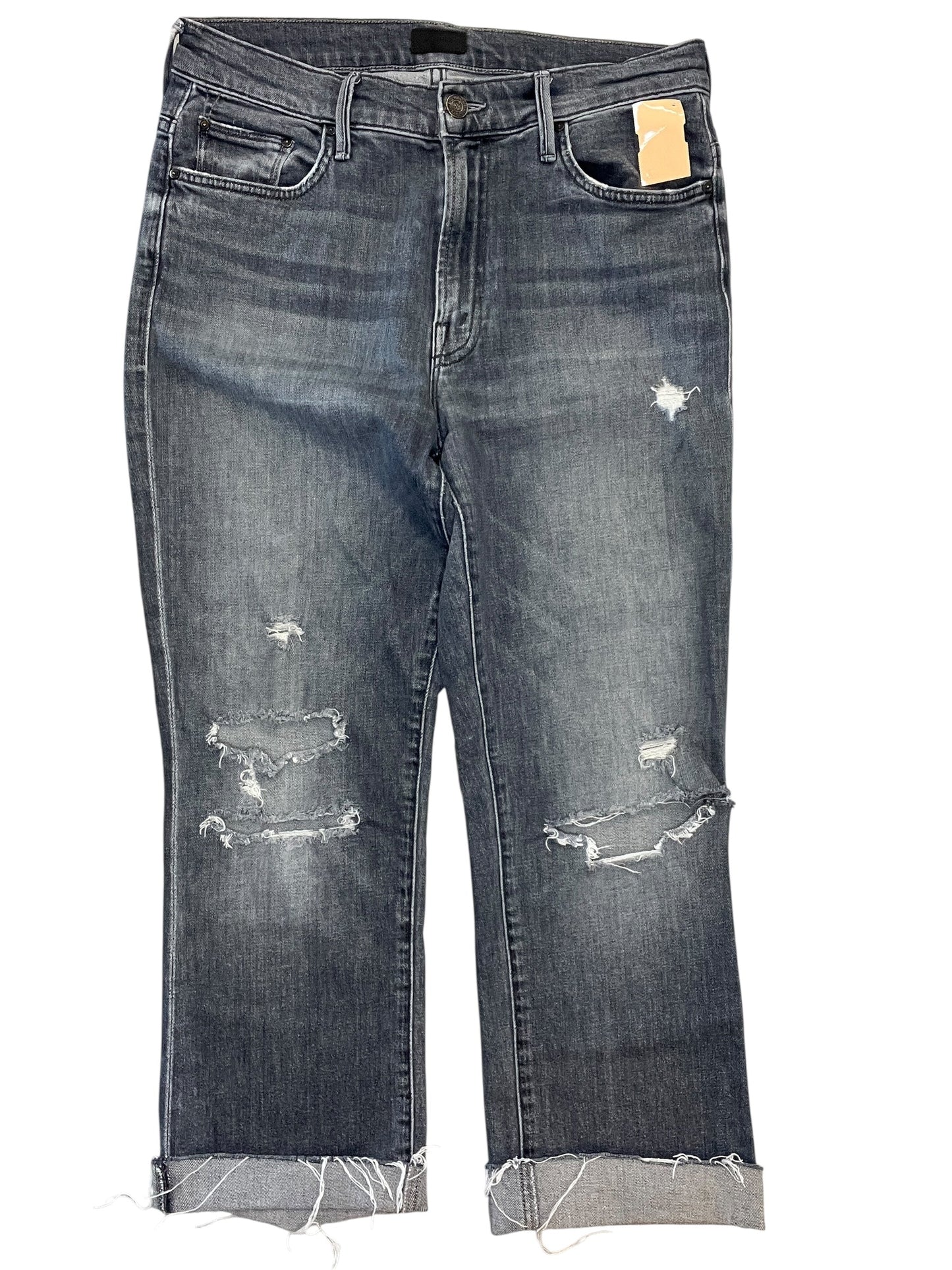 Jeans Cropped By Mother In Grey, Size:8