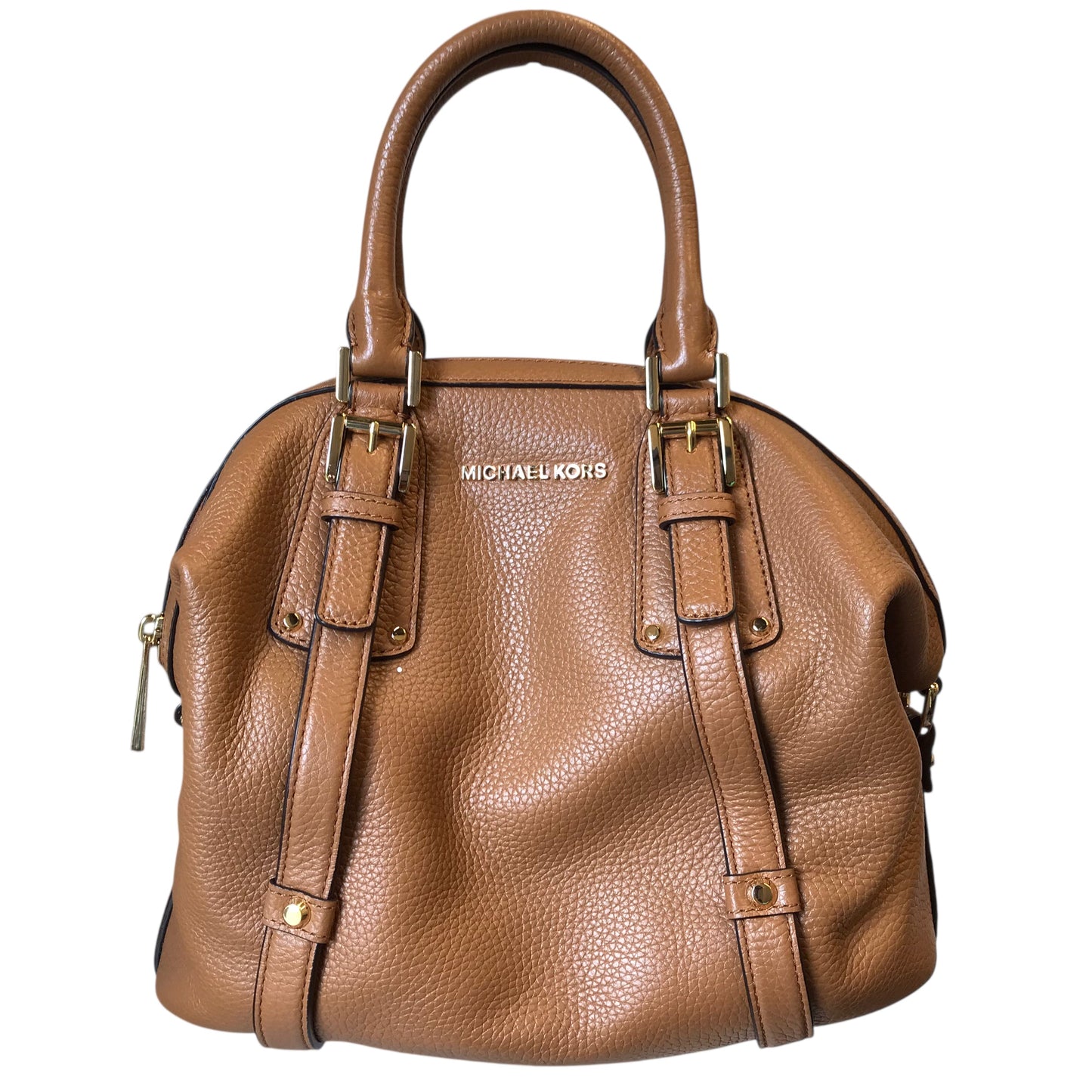 Handbag Designer By Michael Kors In Brown, Size:Medium