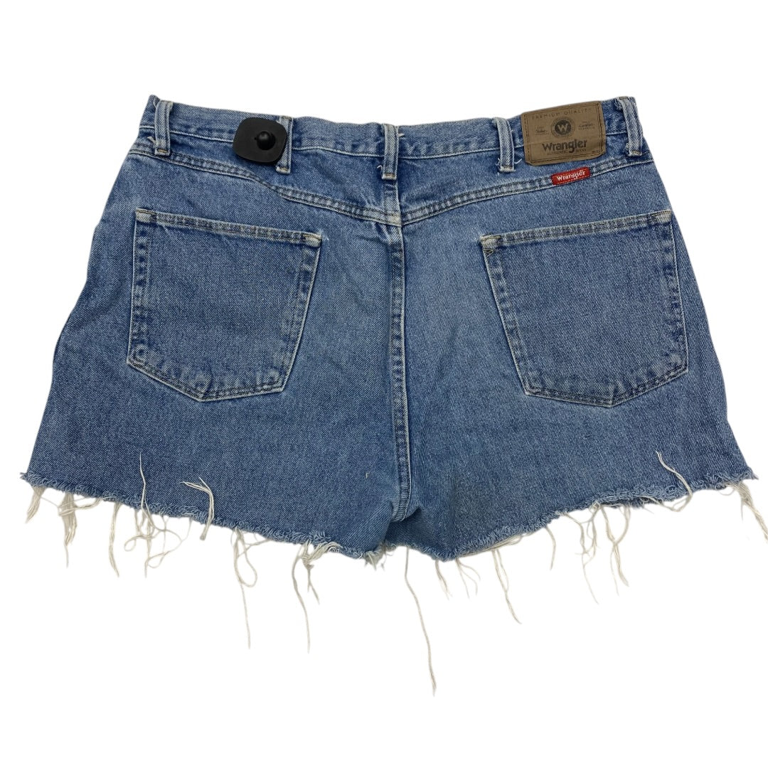 Shorts By Wrangler In Blue Denim, Size:22