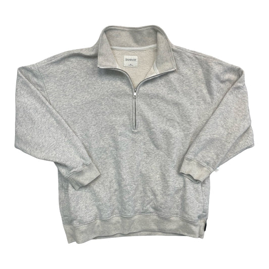 Sweatshirt Collar By Abercrombie And Fitch In Grey, Size:Xl