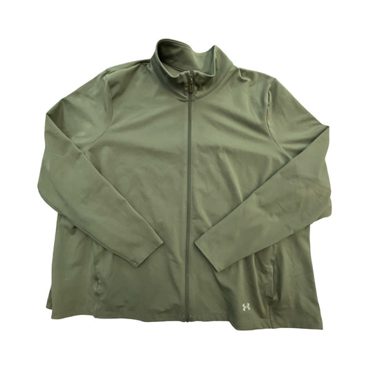 Athletic Jacket By Under Armour In Green, Size:3X
