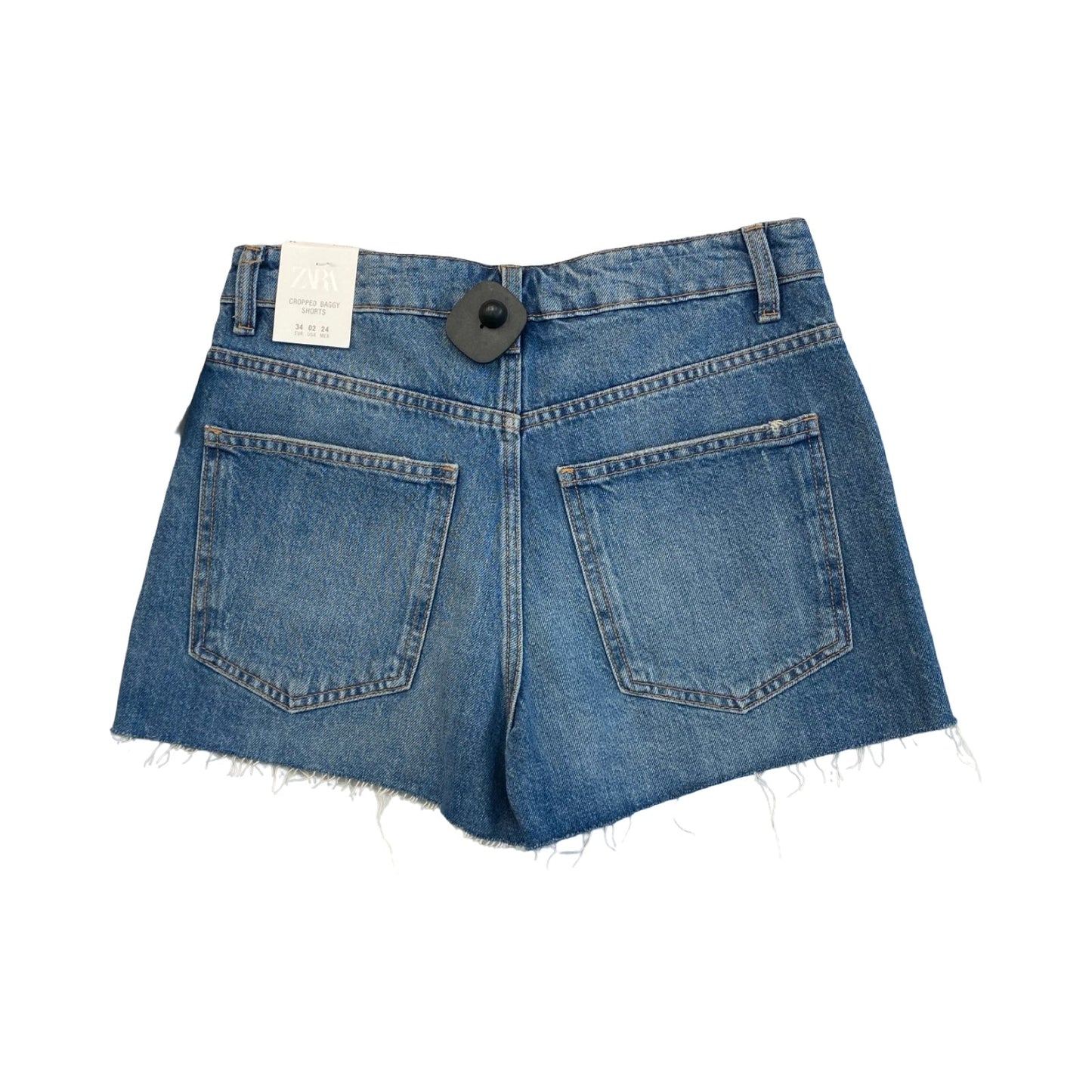 Shorts By Zara In Blue Denim, Size:2