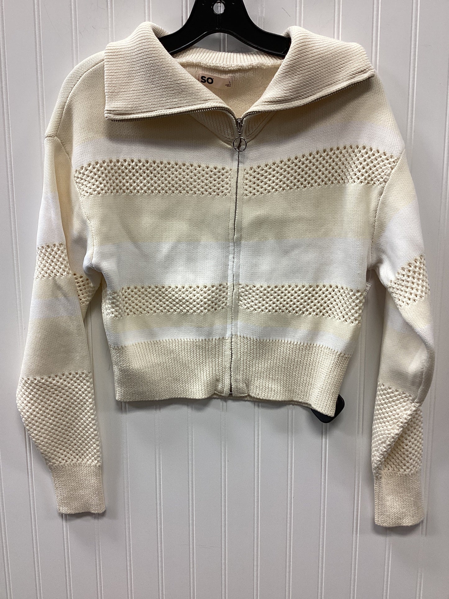 Sweatshirt Collar By So In Cream, Size:L