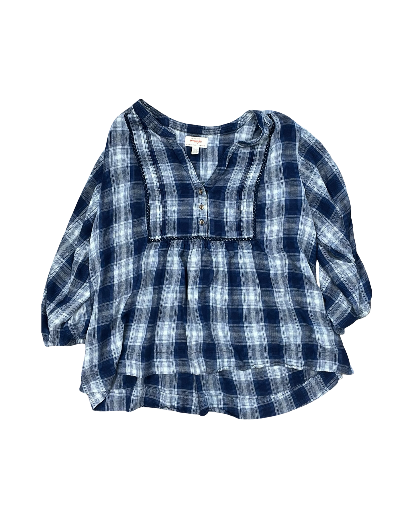 Top Ls By Wrangler In Blue, Size:1X