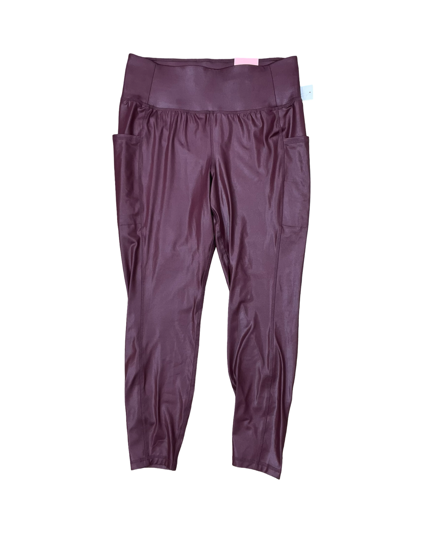 Athletic Leggings By Livi Active In Maroon, Size:Xl