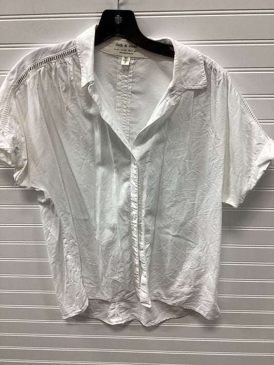 Blouse Ss By Cloth & Stone In White, Size:S