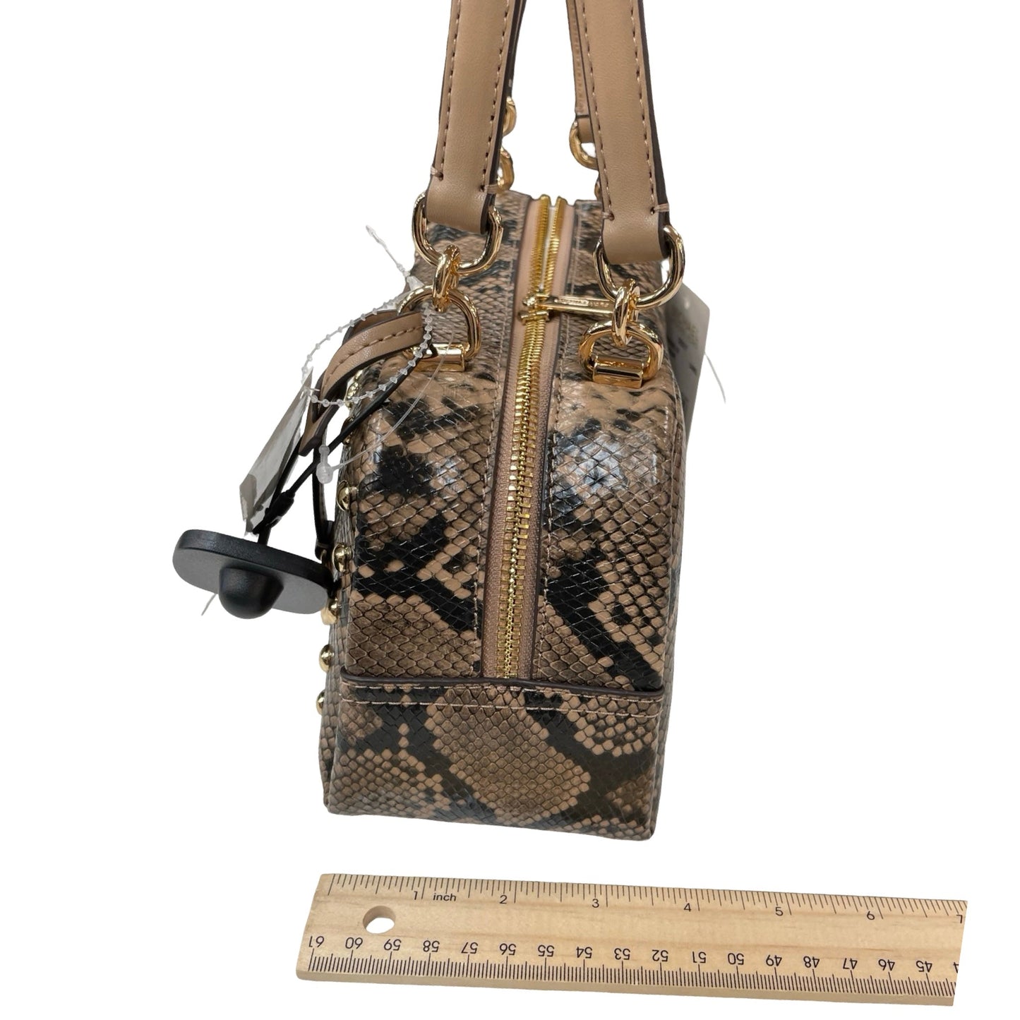 Handbag Designer By Michael Kors In Animal Print, Size:Medium