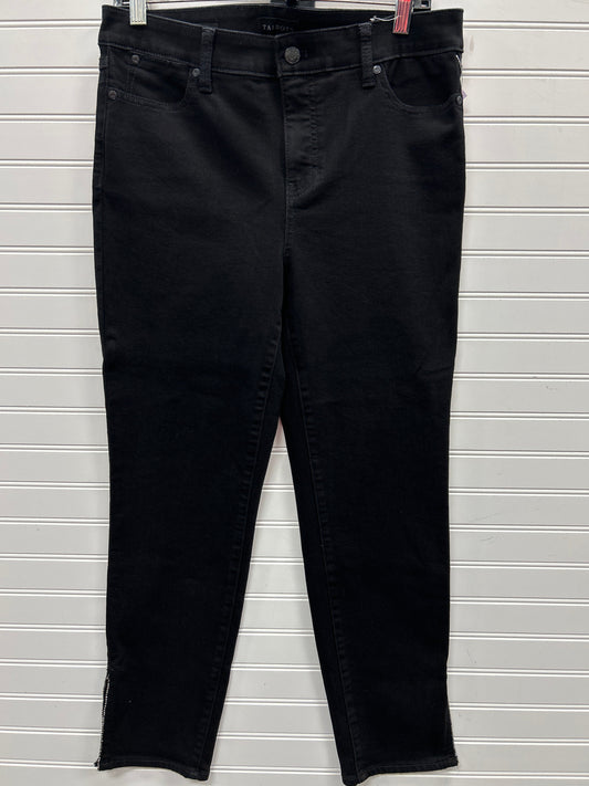 Jeans Skinny By Talbots In Black Denim, Size:10
