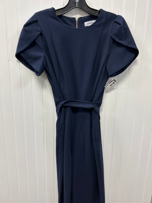 Jumpsuit By Calvin Klein In Navy, Size:6L