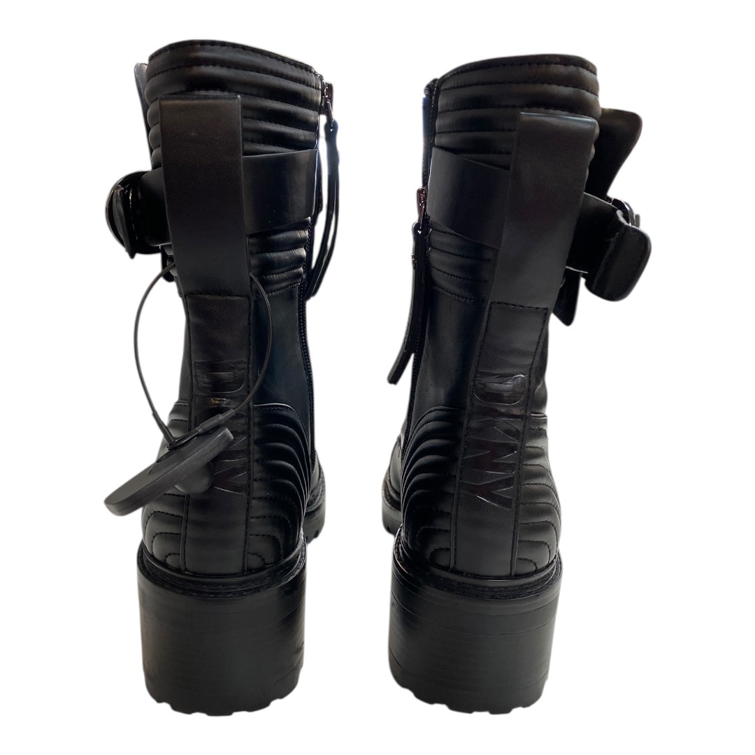 Boots Ankle Flats By Dkny In Black, Size:10