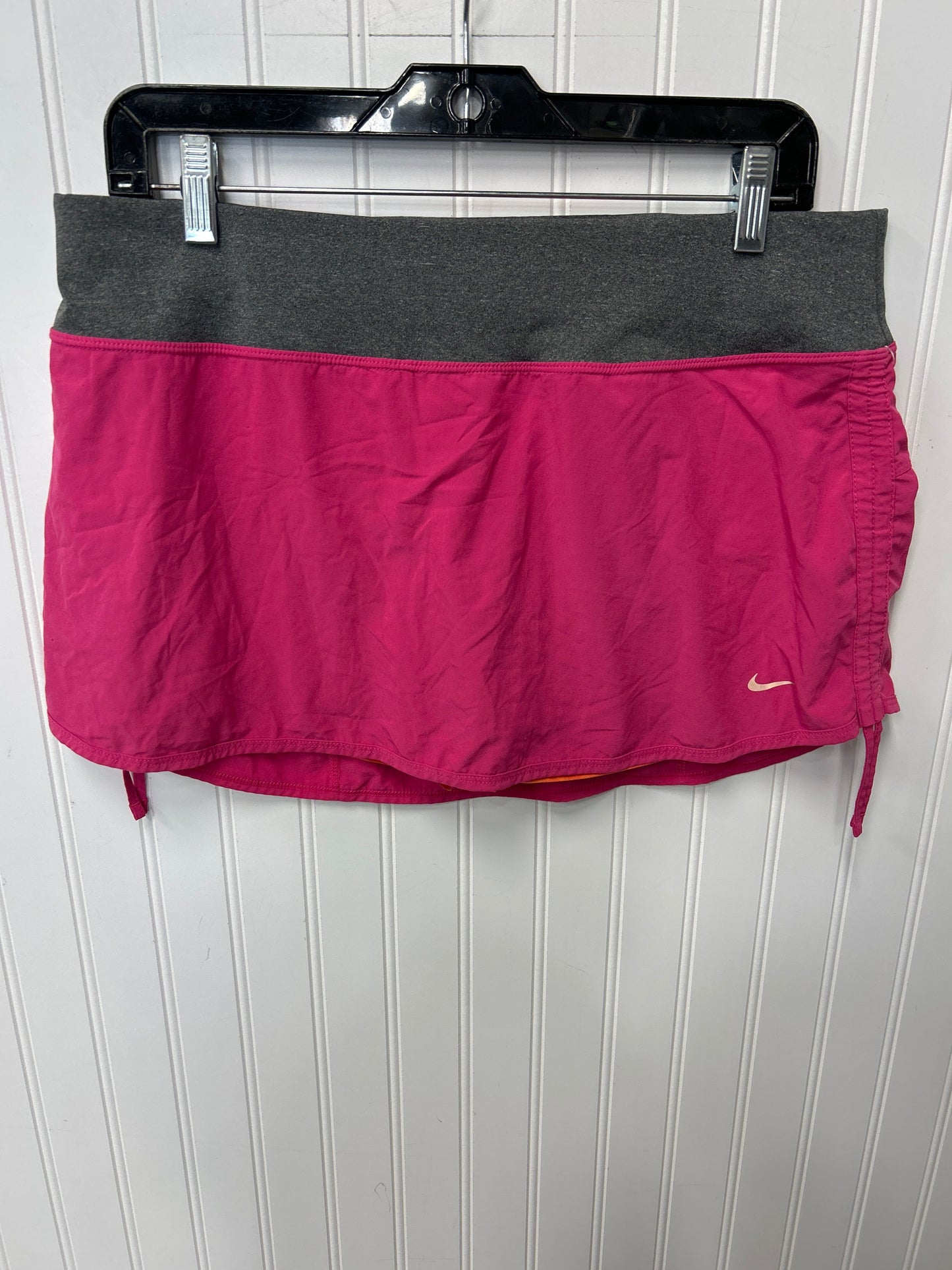 Athletic Shorts By Nike Apparel In Green & Pink, Size:L
