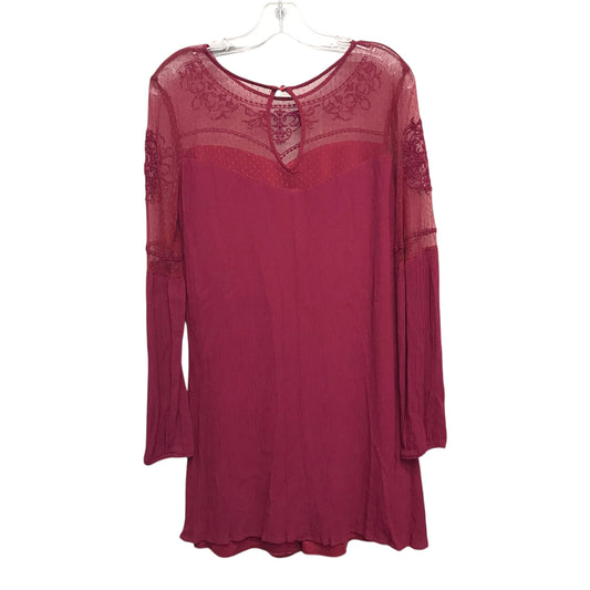 Dress Casual Short By Blue Rain In Maroon, Size:S