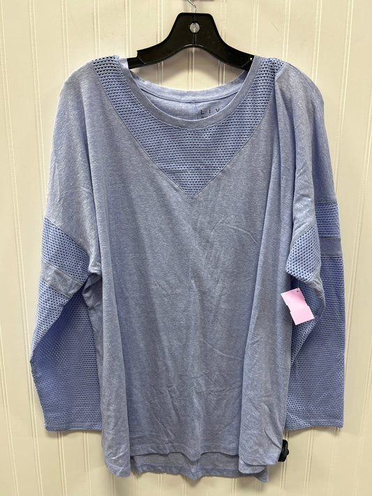 Top Ls By Livi Active In Blue, Size:1X