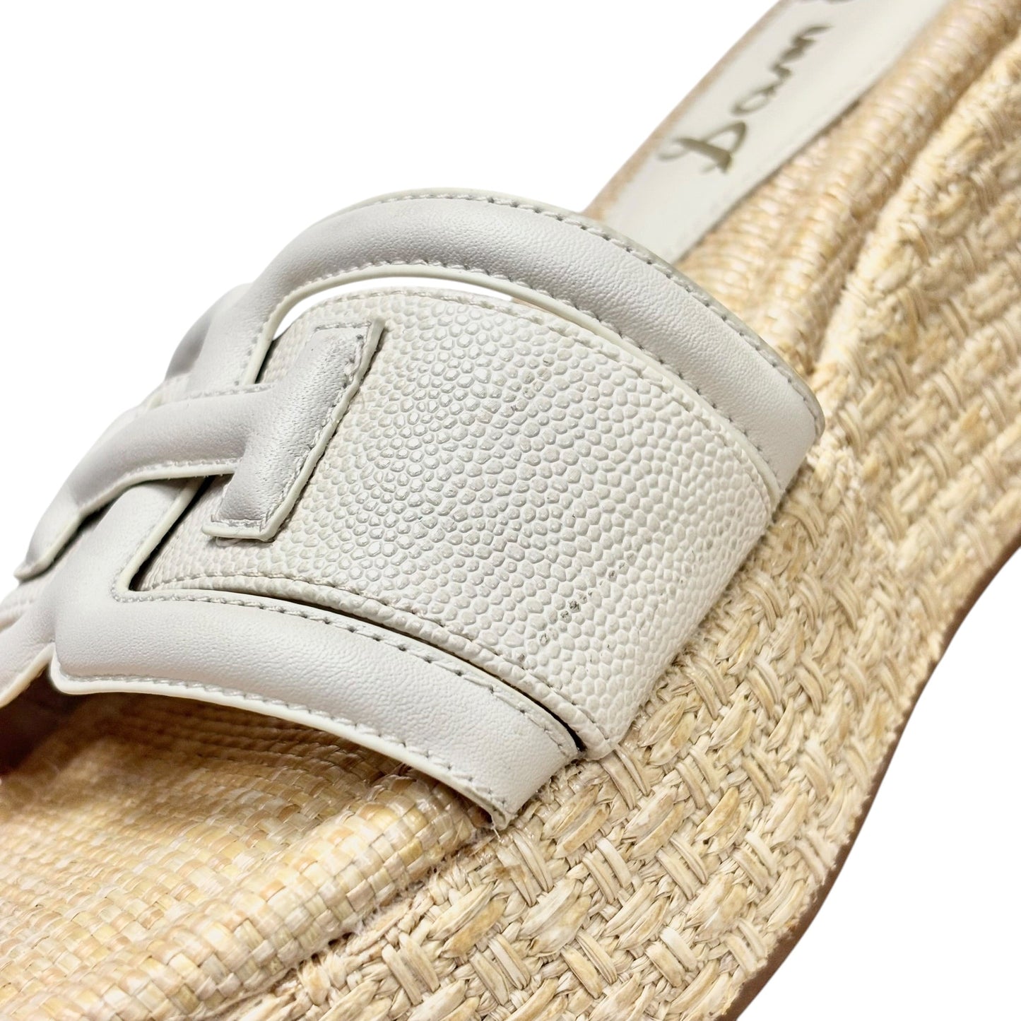 Sandals Heels Wedge By Sam Edelman In Cream, Size: 8.5