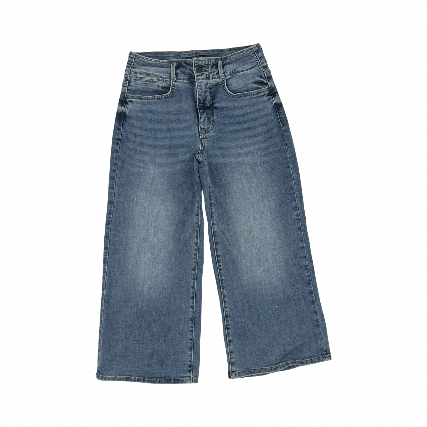 Jeans Cropped By Not Your Daughters Jeans In Blue Denim, Size:6