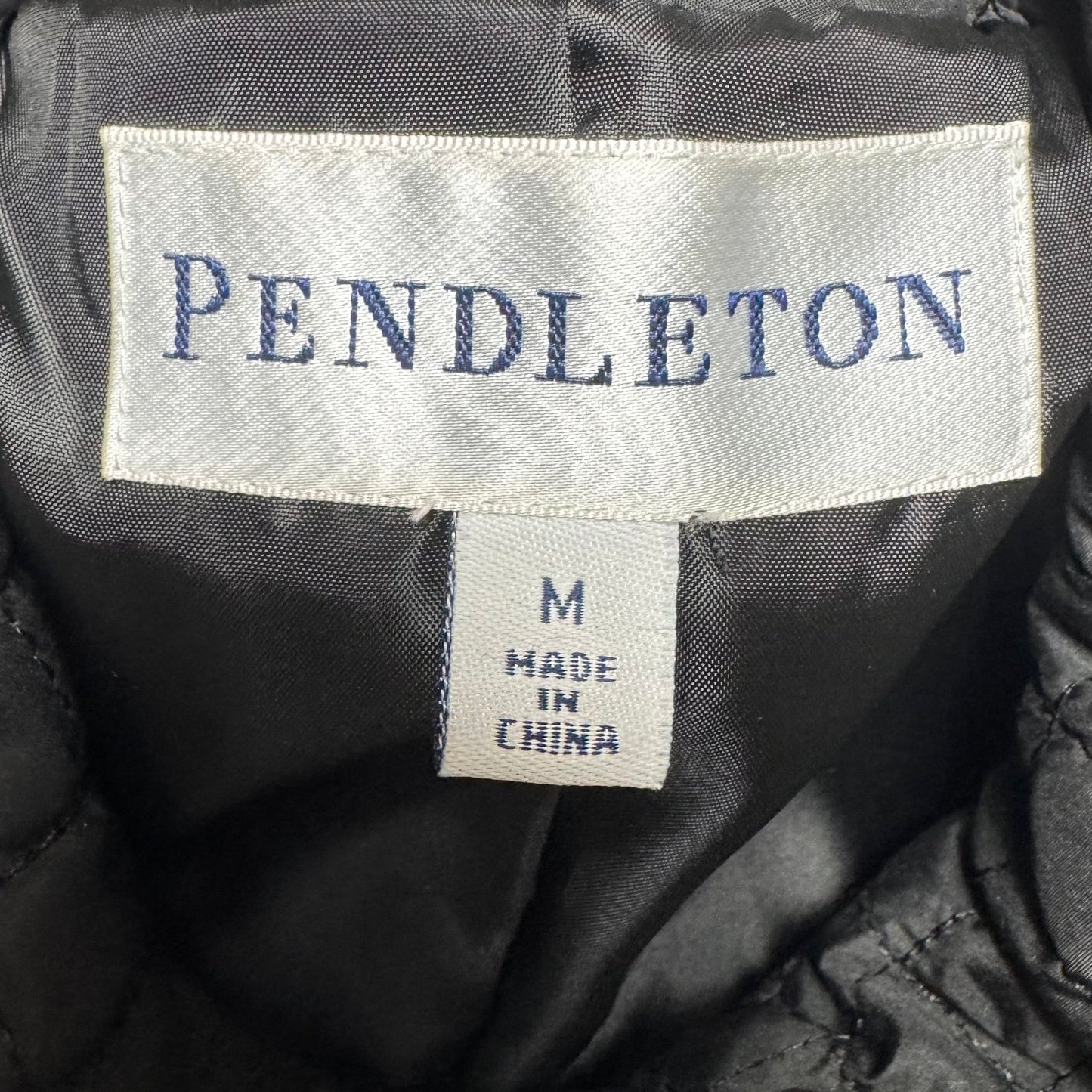 Coat Puffer & Quilted By Pendleton In Black, Size: M