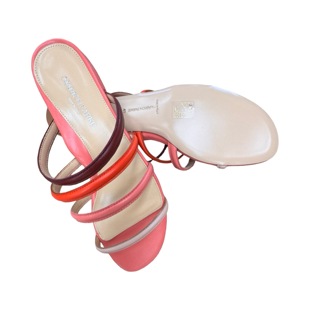 Sandals Designer By Marion Parke In Multi, Size:9.5 (EU40)