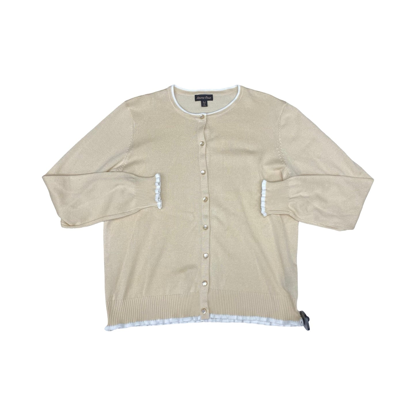 Cardigan By Cmc In Tan, Size:Xl