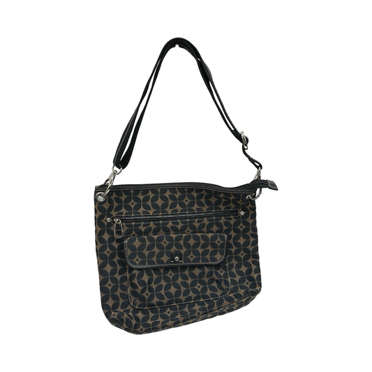 Handbag By Fossil In Black & Brown, Size:Large