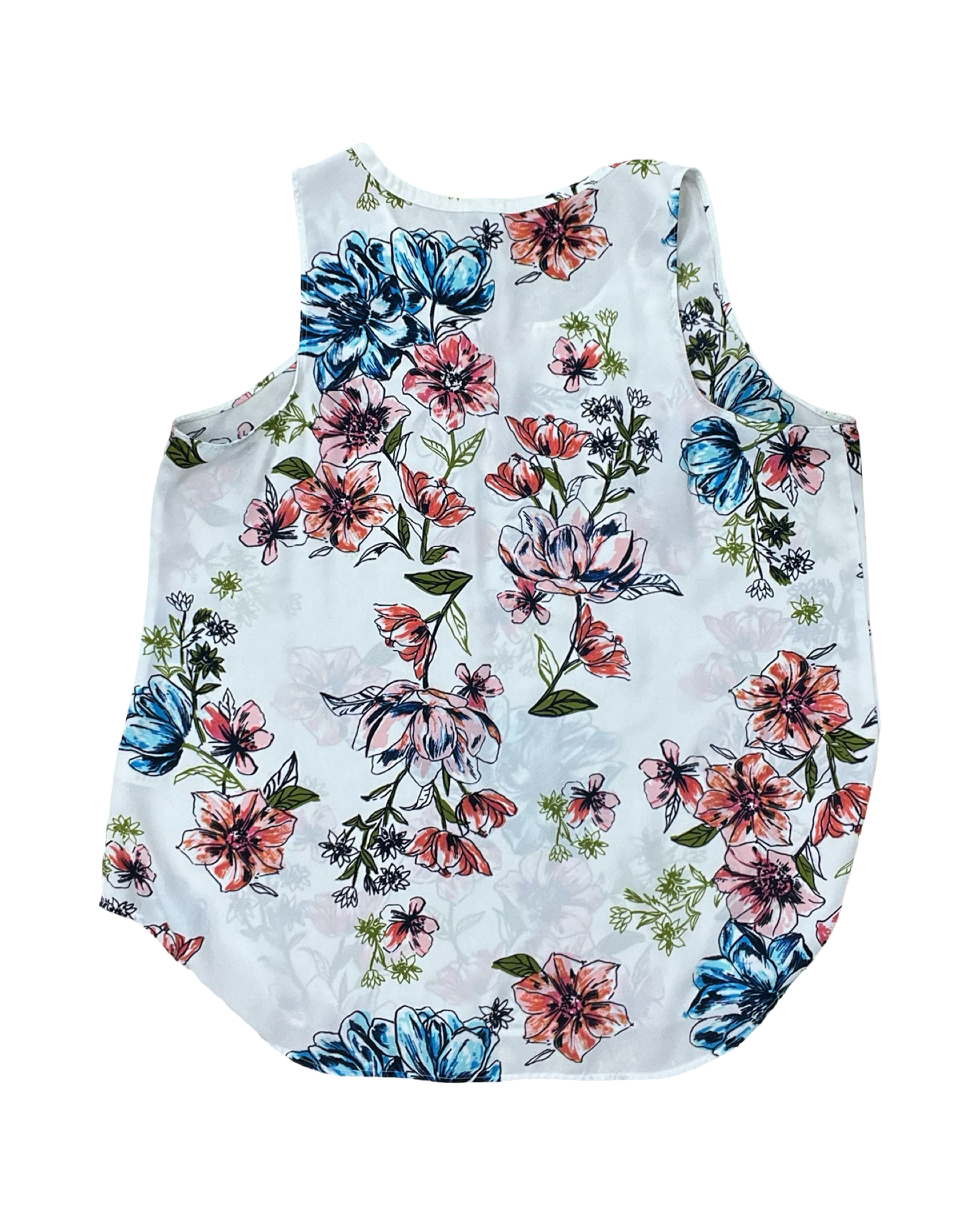 Top Sleeveless By Van Heusen In White, Size:Xl