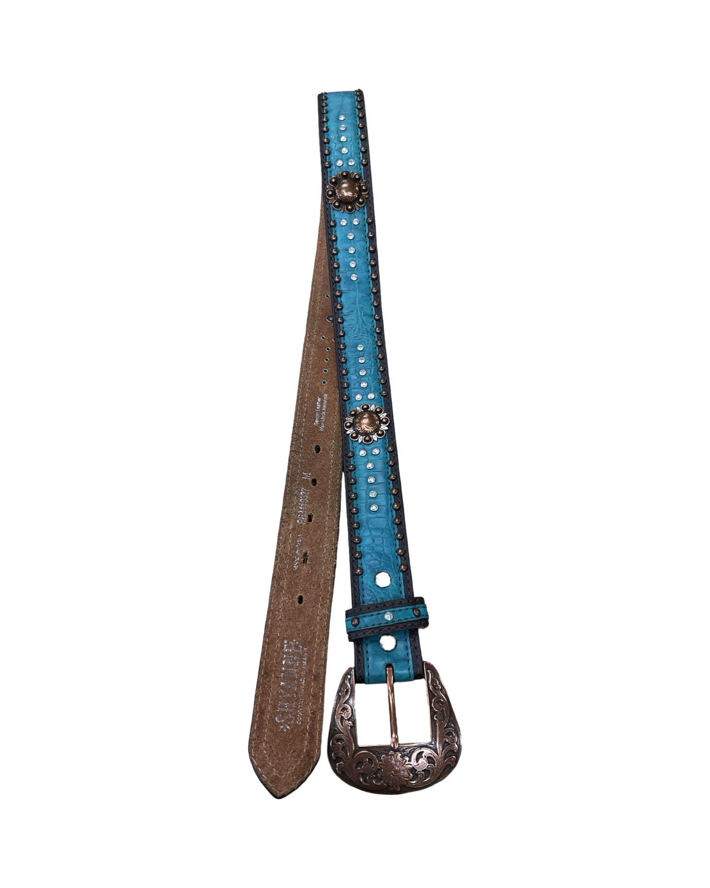 Belt Leather By Shyanne In Teal