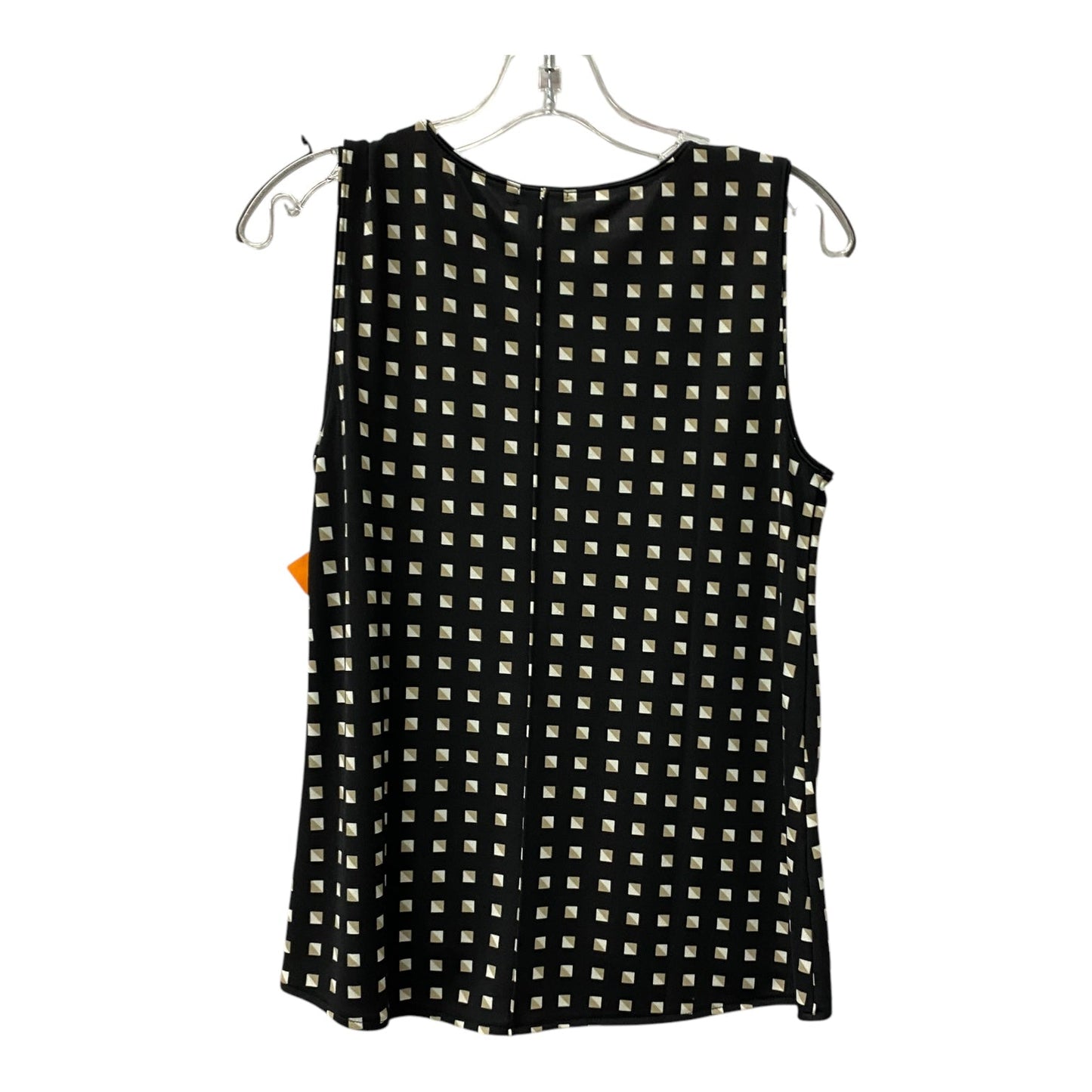 Top Sleeveless By Ann Taylor In Black & Tan, Size:S