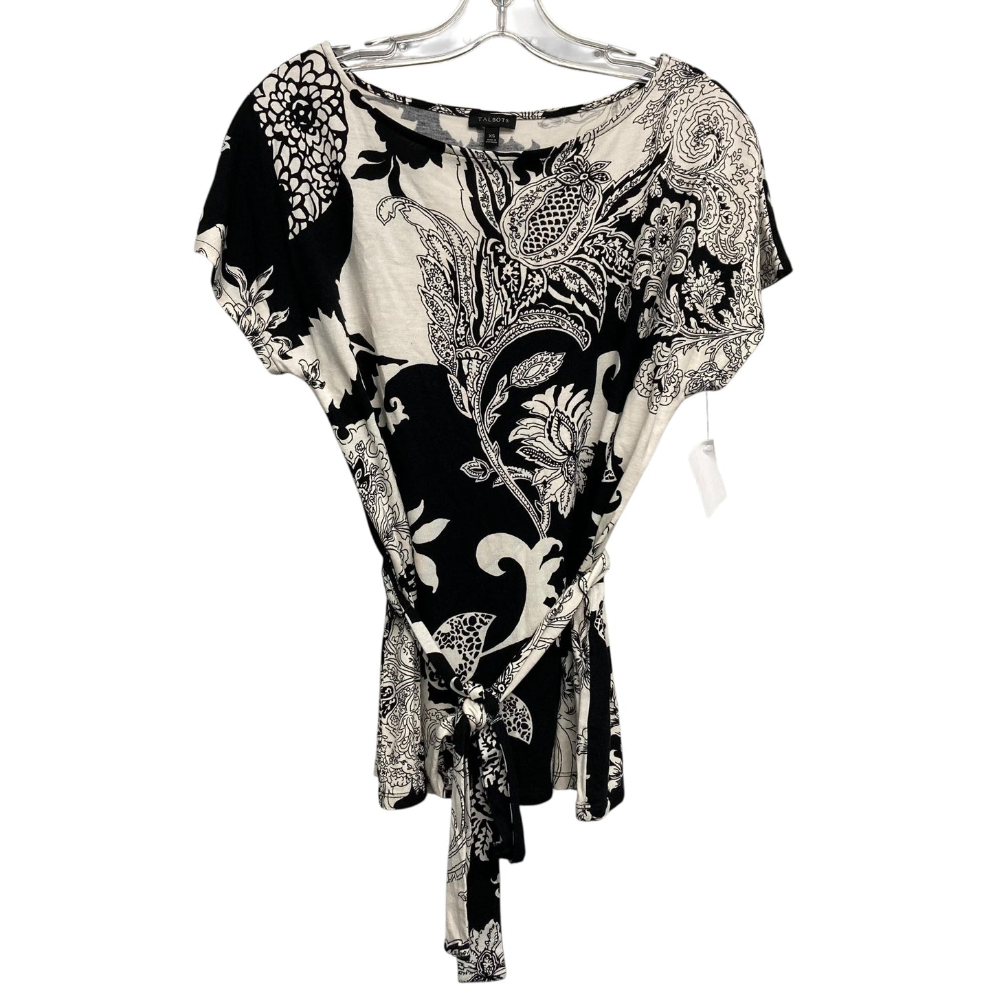 Top Ss By Talbots In Black & White, Size:Xs