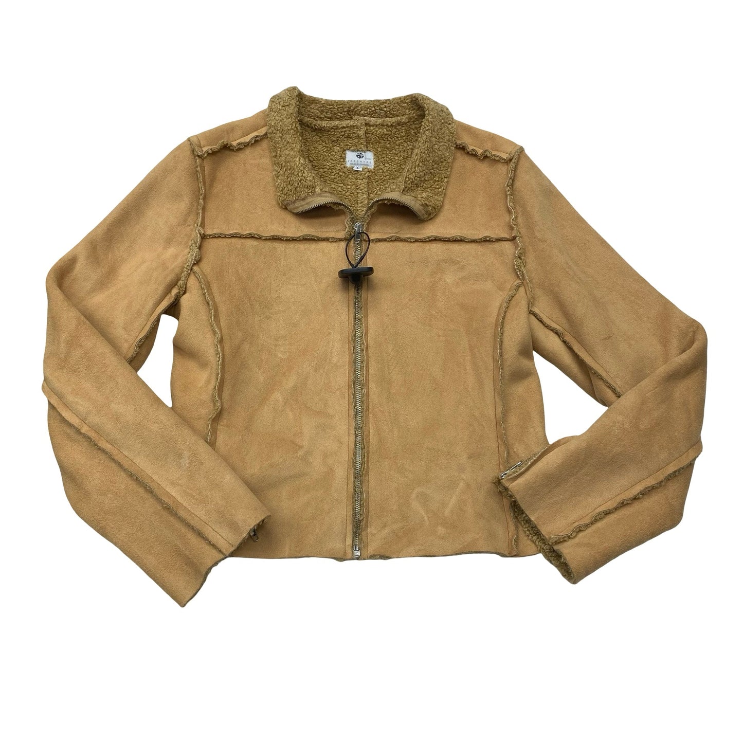 Jacket Other By Fresh Hype In Tan, Size:L