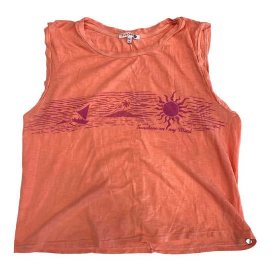 Top Sleeveless By Sundry In Pink, Size:M