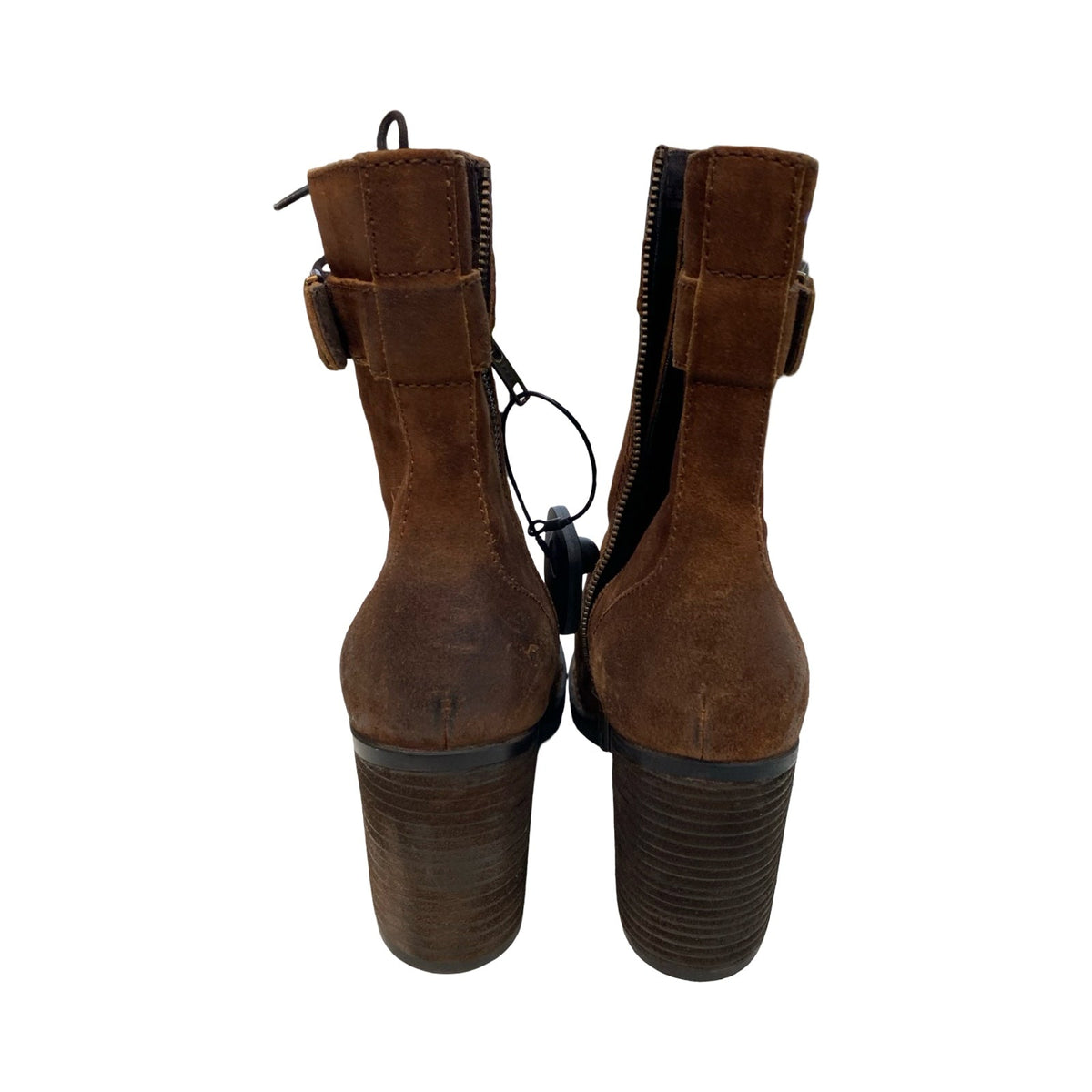 Boots Ankle Heels By Born In Brown, Size:9