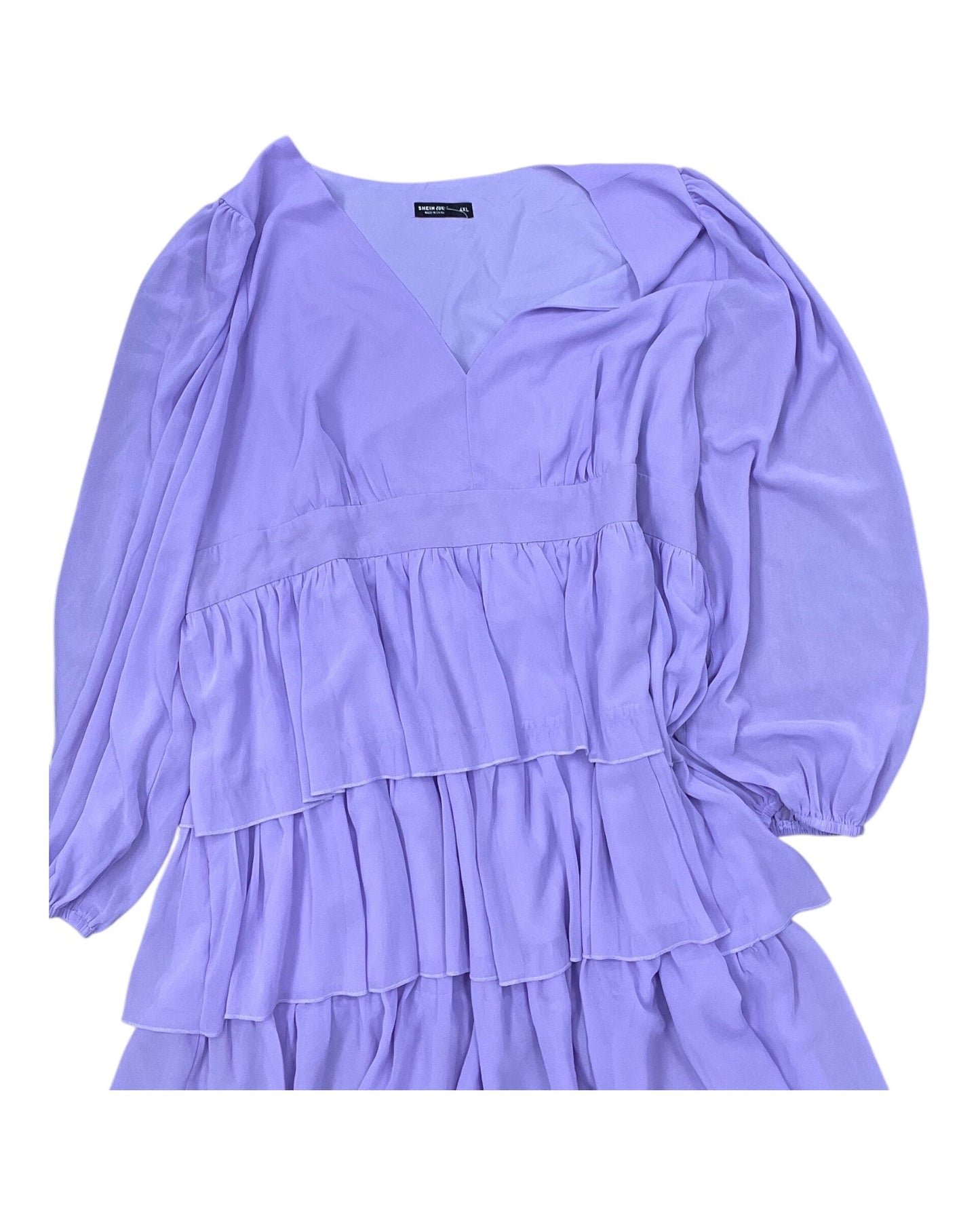 Dress Casual Midi By Shein In Purple, Size:4X
