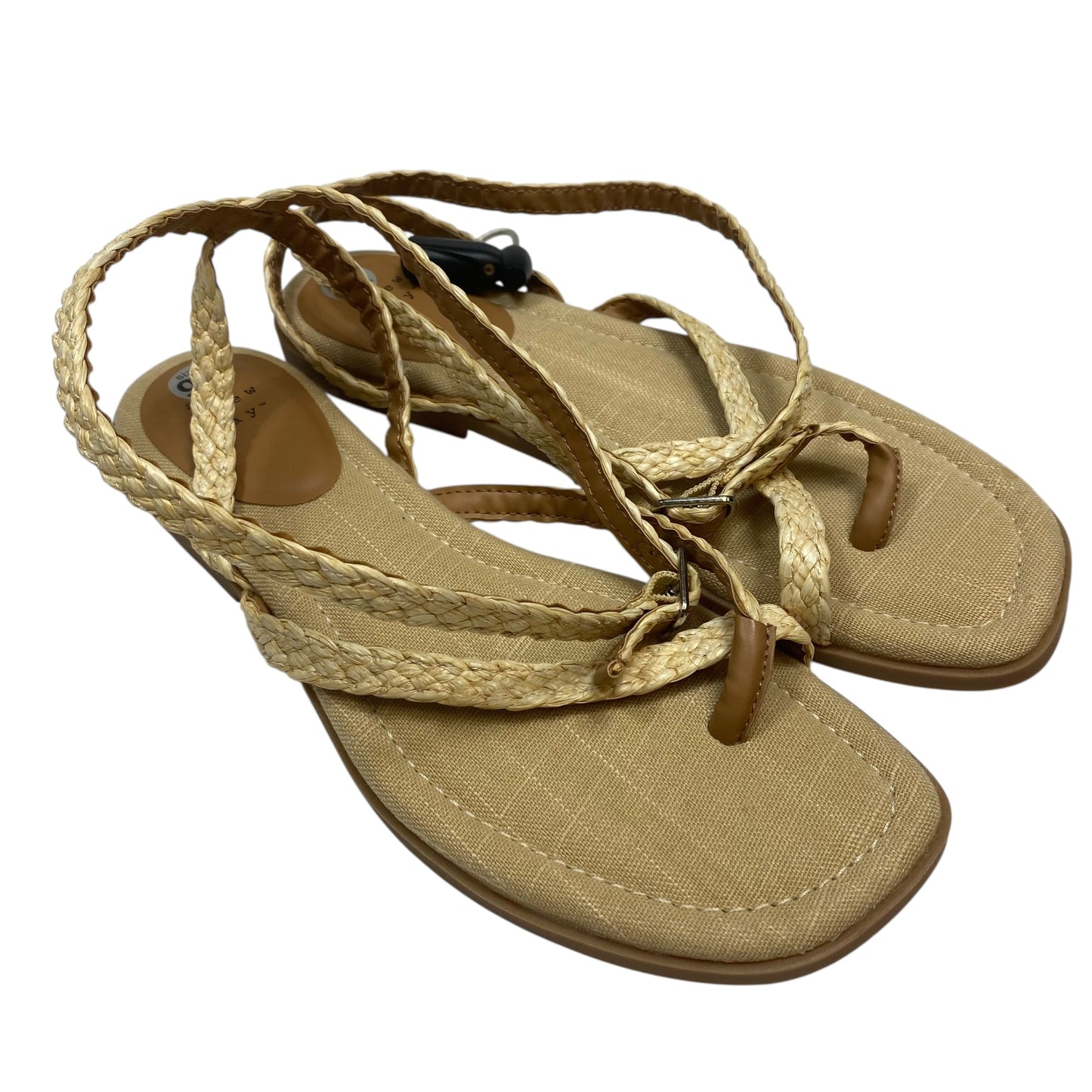 Sandals Flats By A New Day In Tan, Size:9.5