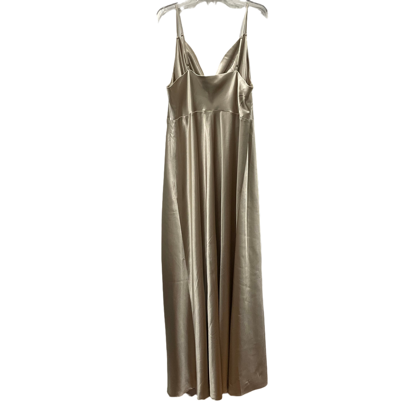 Gold Dress Party Long Birdy Grey, Size 1x