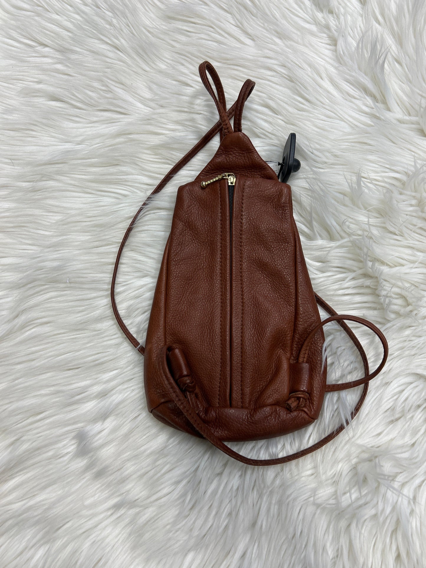 Handbag Leather By Cmc In Brown, Size:Small