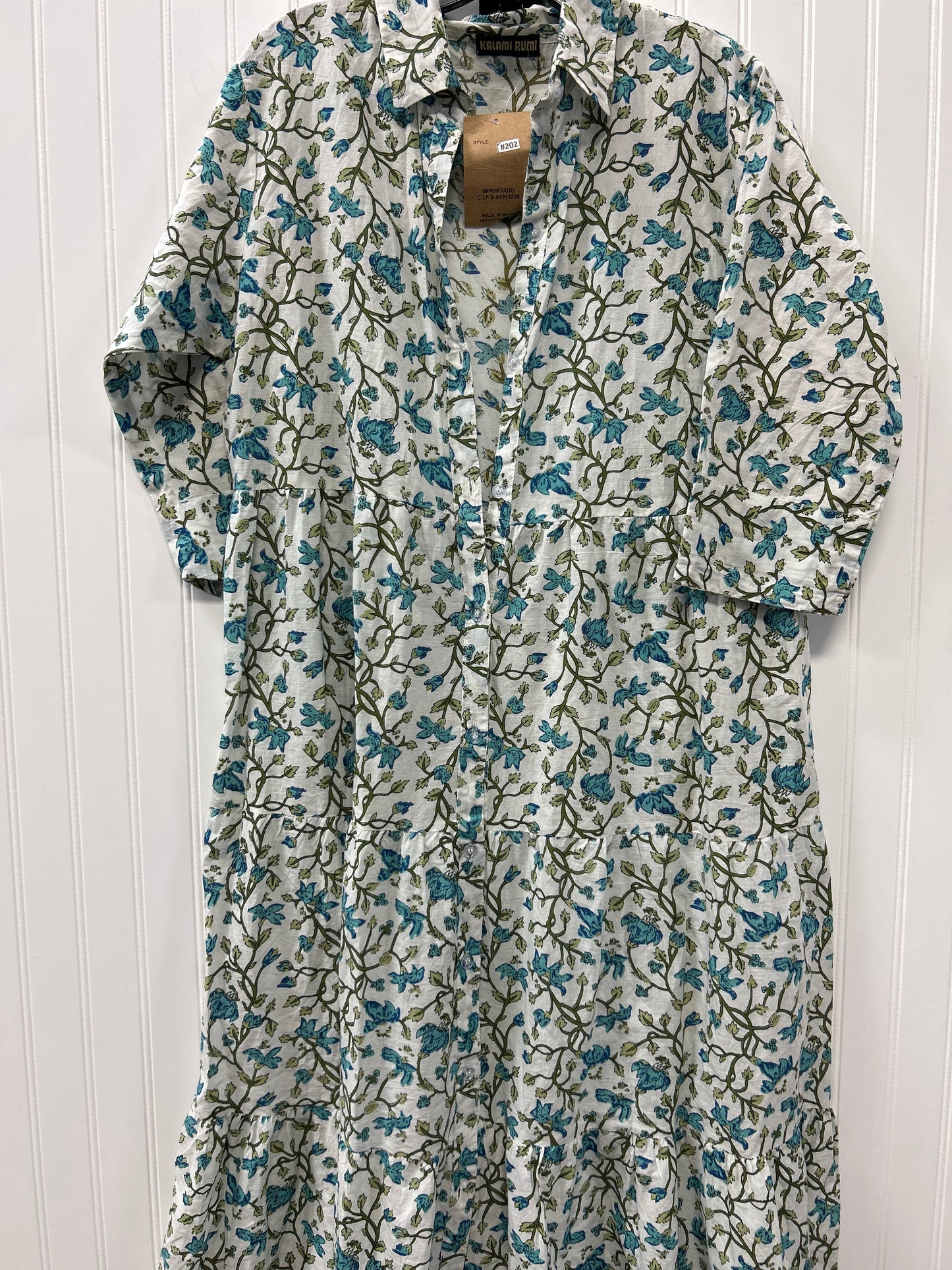 Dress Casual Maxi By Cmc In Floral Print, Size:Osfm