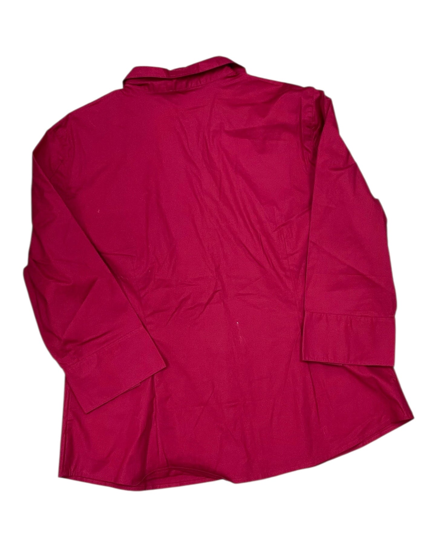 Blouse 3/4 Sleeve By St Johns Bay In Red, Size:Xl