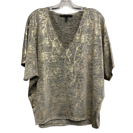 Top Ss By White House Black Market In Gold & Grey, Size:M