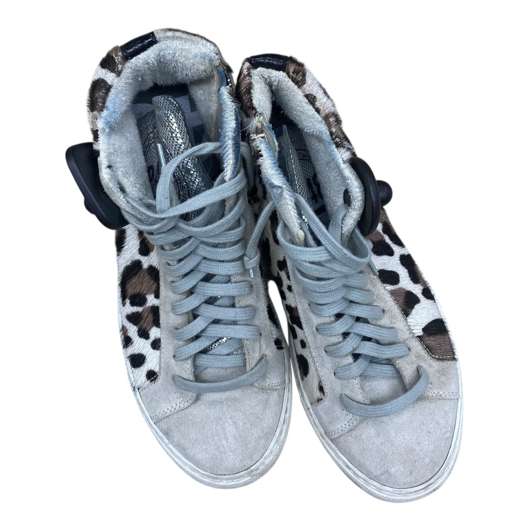 Boots Ankle Flats By P448 In Animal Print, Size:7