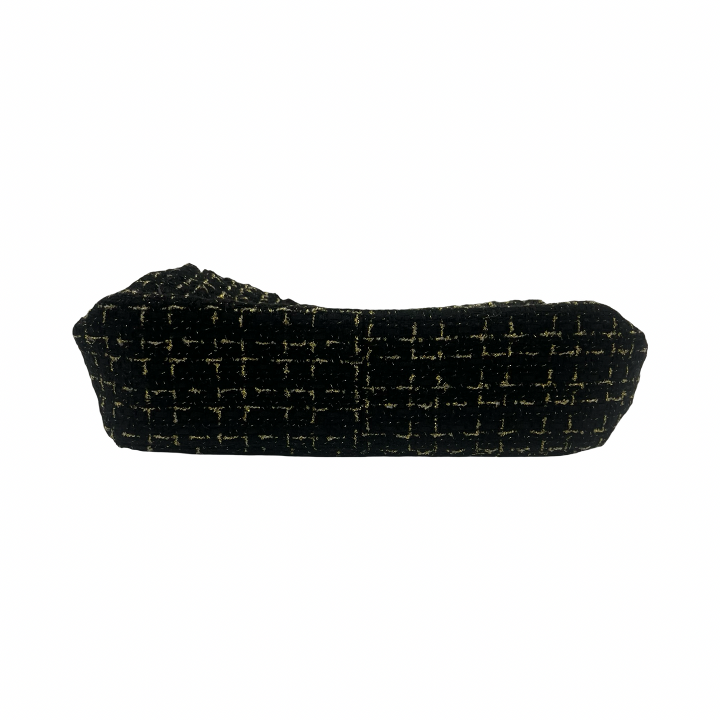 Handbag Designer By Karl Lagerfeld In Black & Gold, Size:Medium
