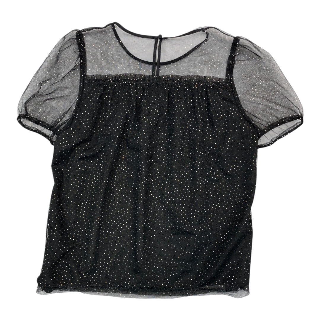Top Ss By J. Crew In Black & Gold, Size:S
