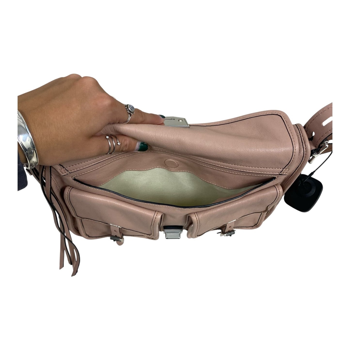 Handbag Leather By Rag And Bone In Pink, Size:Medium