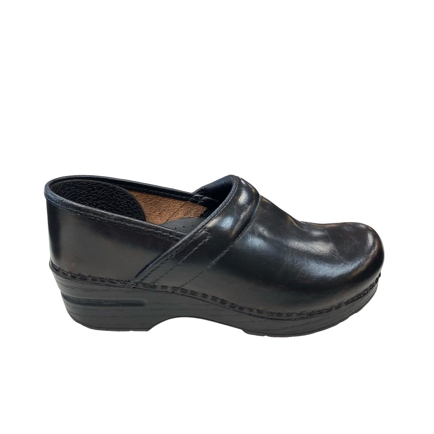 Shoes Flats By Dansko In Black & Brown, Size:7.5
